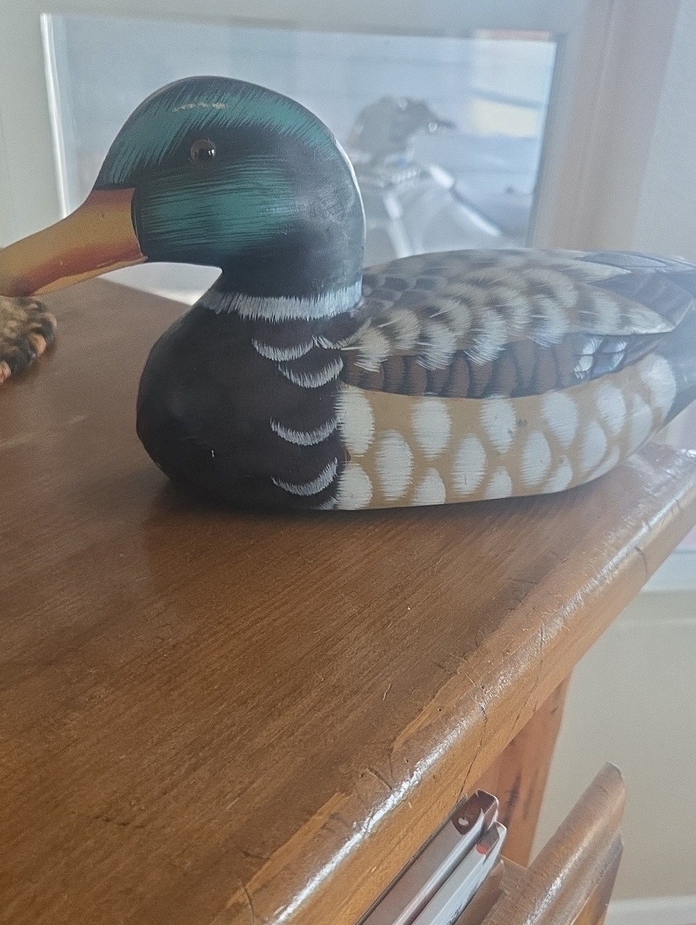 Hand Carved & Painted Mallard Duck Decoy